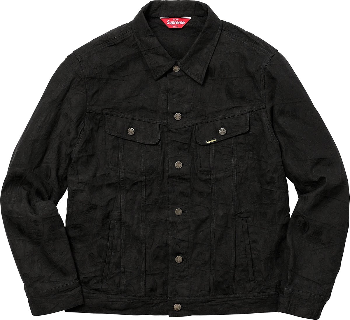 100 Dollar Bill Trucker Jacket view 7